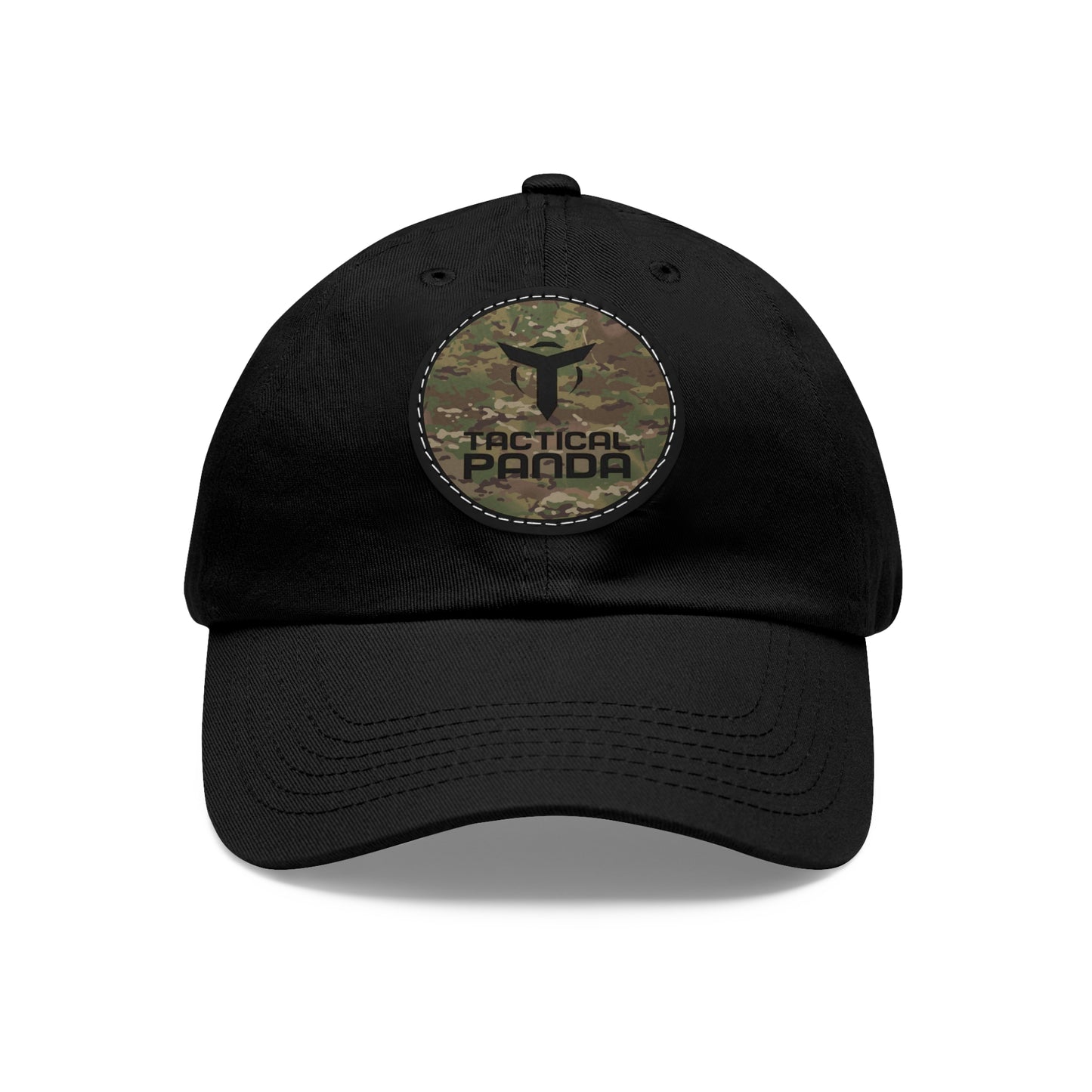 Tactical Panda Hat with Leather Patch (Round)