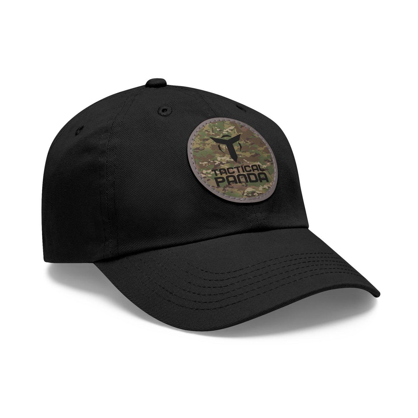 Tactical Panda Hat with Leather Patch (Round)