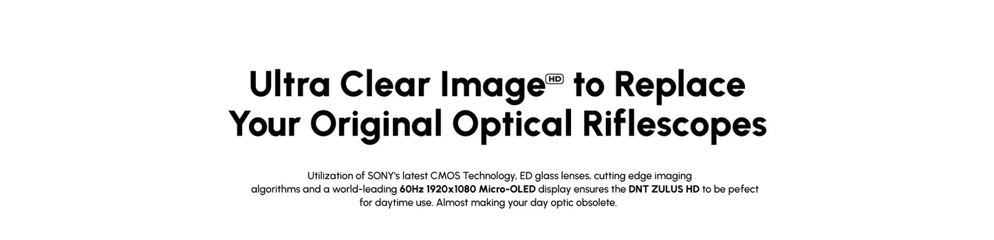 ZHD520R - ZULUS HD 5-20X Digital Night Vision Scope with Laser Rangefinder and Ballistic Calculato