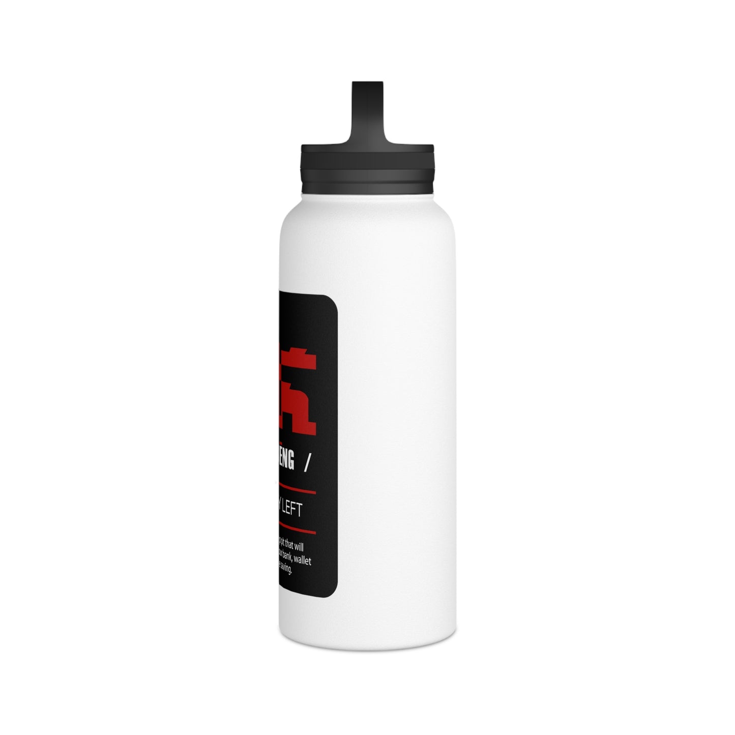 HK (HeiKeng) Stainless Steel Water Bottle, Handle Lid