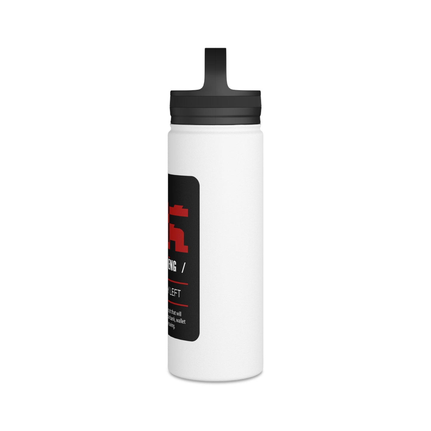 HK (HeiKeng) Stainless Steel Water Bottle, Handle Lid