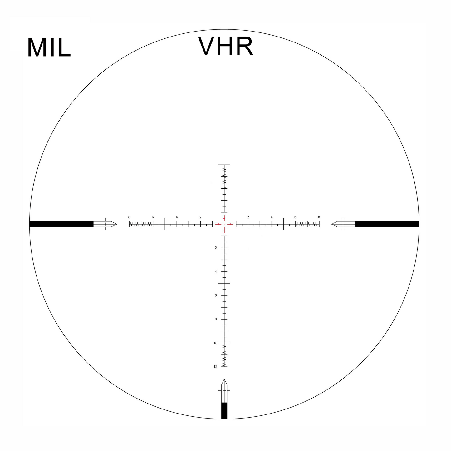 LH4  6-24X50 FFP Capped Tool-less Turrets - Illuminated VHR/VPR - 30mm Tube