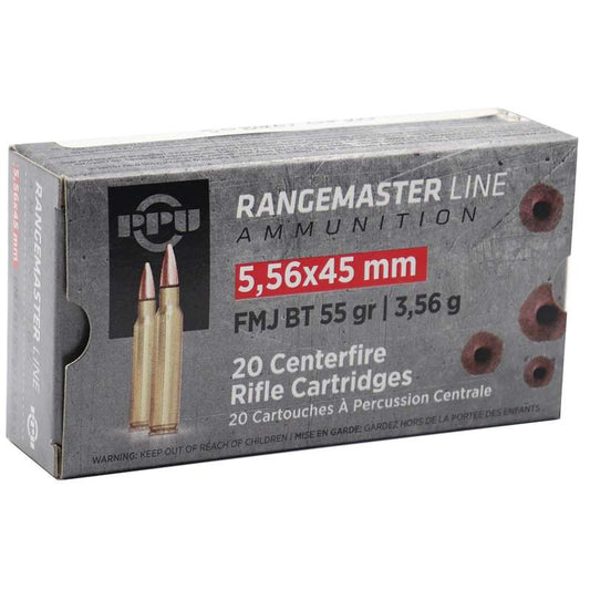 Prvi Partizan Rangemaster 5.56mm NATO M193 Ammunition 55 Grain Full Metal Jacket Boat Tail