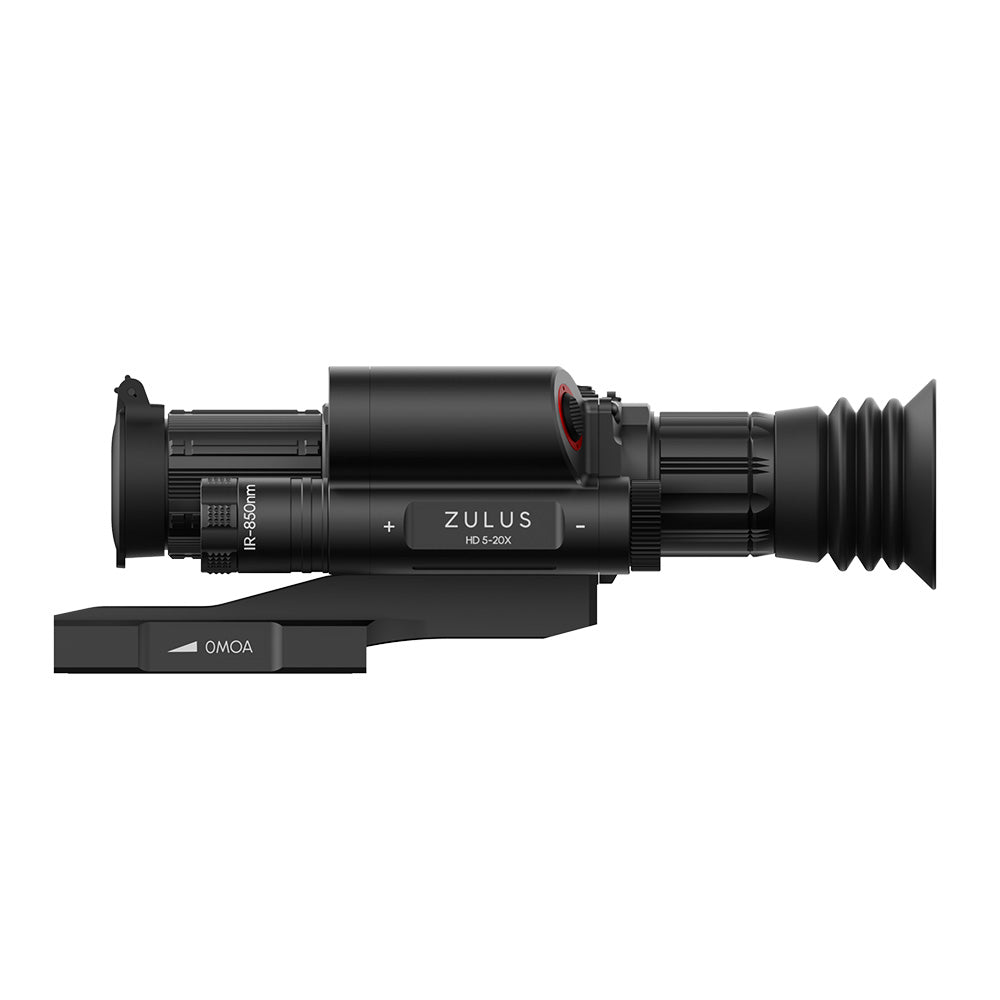 ZHD520R - ZULUS HD 5-20X Digital Night Vision Scope with Laser Rangefinder and Ballistic Calculato